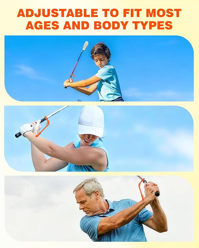 Golf Swing Trainer Aid, Adjustable Golf Training Wrist Aids Hinge, Silicone Golf Swing Correcting Trainer Accessories Tool, Golf Practice Equipment Gifts for Golfers, Beginners and Players