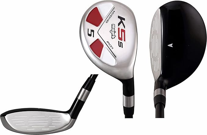 Senior Men’s Majek Golf All Hybrid Complete Full Set, which Includes: #5, 6, 7, 8, 9, PW +SW Senior Flex Right Handed New Utility “A” Flex Club
