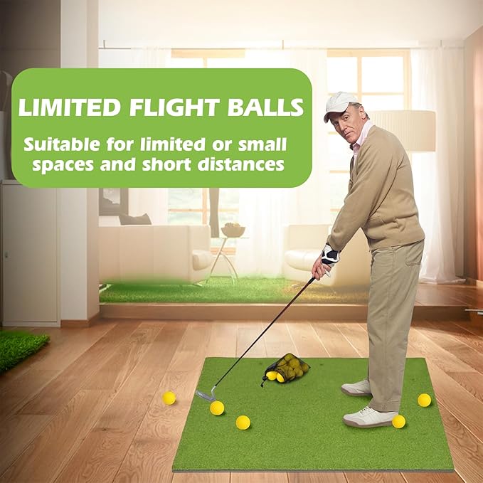 Foam Golf Practice Balls,Realistic Feel and Limited Flight Practice Golf Balls for Backyard,Soft Training Golf Balls for Indoor or Outdoor