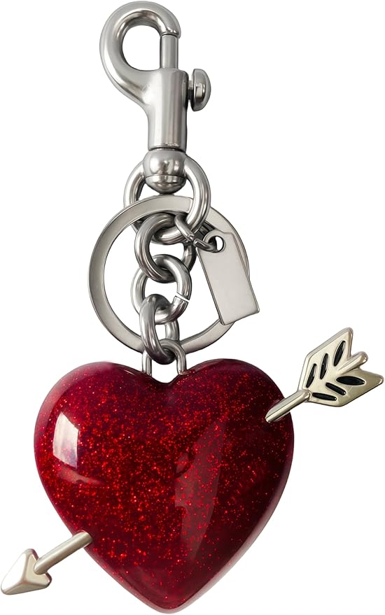 Heart Bag Charm,Cute Bowknot Bag Charm Keyring Heart Keychain Bag Accessories for Women