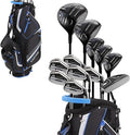 Aspire PRO-X Men’s 19-Piece Golf Set – Titanium Driver, Wood, 3-5 Hybrids, 6-SW Irons, Putter, Stand Bag, 5 Headcovers and Cover – RH