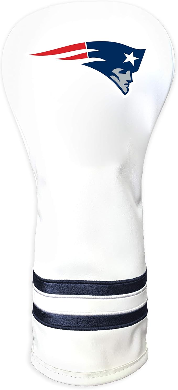 Team Golf NFL White Vintage Fairway Golf Club Headcover, Form Fitting Design, Retro Design