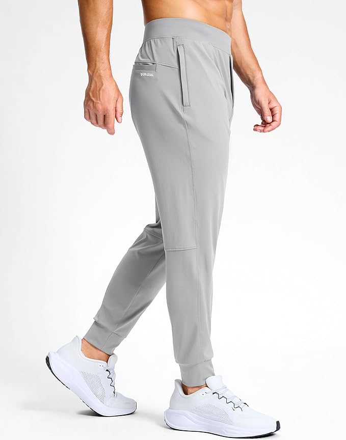 G Gradual Men's Golf Joggers Pants with Zipper Pockets Stretch Sweatpants Slim Fit Track Pants Joggers for Men Work Running