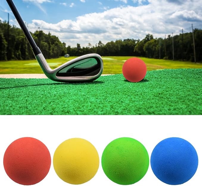 Golf Ball Sponge Practice Golf Ball Golf Training Ball, Colorful Soft Foams Golf Ball for Indoor, Outdoor, Golf Practice