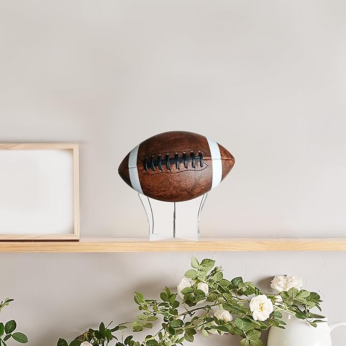 12 Pack Acrylic Ball Display Stand, Basketball Holder Stand, Soccer Ball Holder Display, for Sports Memorabilia