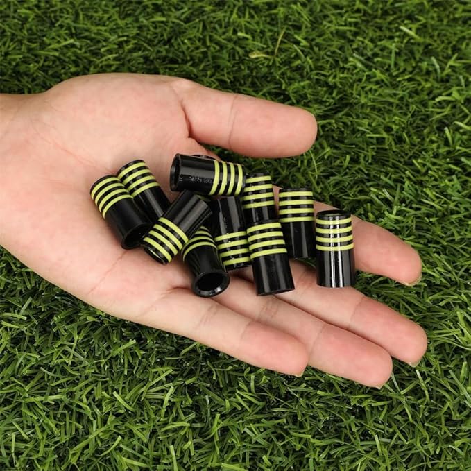 10 Pcs Golf Ferrules,Golfing Club Ferrules Colorful Golfing Iron Ferrules Fit 0.35Inch Tapered Steel Shafts