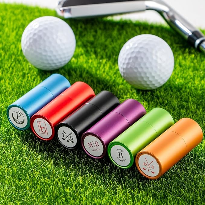 STAMTECH Custom Golf Ball Stamp - Personalized Golf Ball Stamp Markers,Customized Golf Accessories Gifts for Golf Lovers, Golfers, Dad, Husband, Boyfriend,Father's Day,Birthday