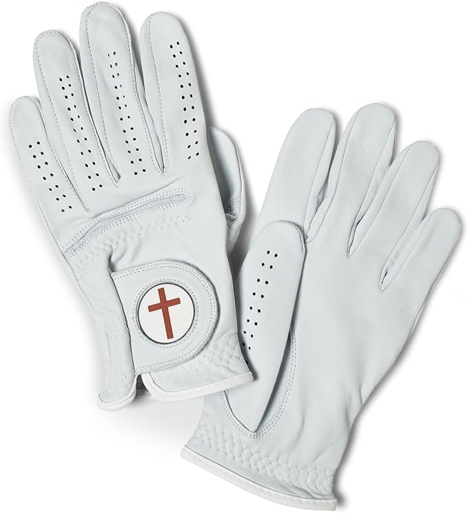Palmetto Golf & Belts, Brown Cross, AAA Cabretta Leather Golf Glove
