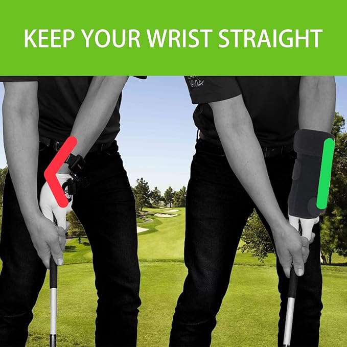 WIGERLON Golf Wrist Training Aid for Right Handed Golfer Golf Wrist Brace Wrist Hinge Trainer Golfers Trainer to Correct Wrist Angle & Develop Muscle Memory