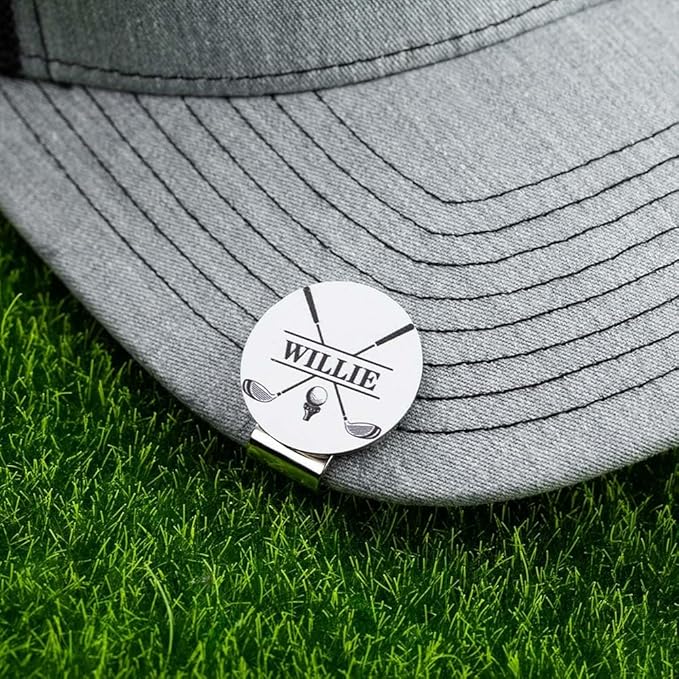 CALLIE Personalized Golf Ball Marker with Magnetic Hat Clip - Premium Golfer Accessory Gift