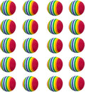 Scott Edward Air Golf Practice Balls, Bright Multicolor and Lightweight Sponge Ball, 20 Pieces, Golf Training Indoor and Outdoor, for Backyard Hitting Mat, Soft for Children, Pets