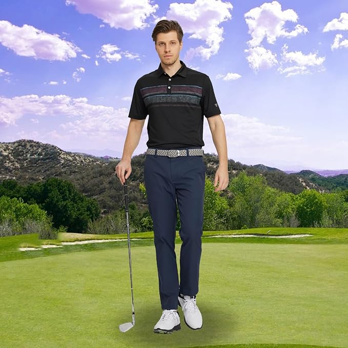 M MAELREG Golf Pants Men Quick Dry - 30"/32"/34" Stretch Lightweight 5 Pockets Water-Resistant Casual Mens Dress Pants