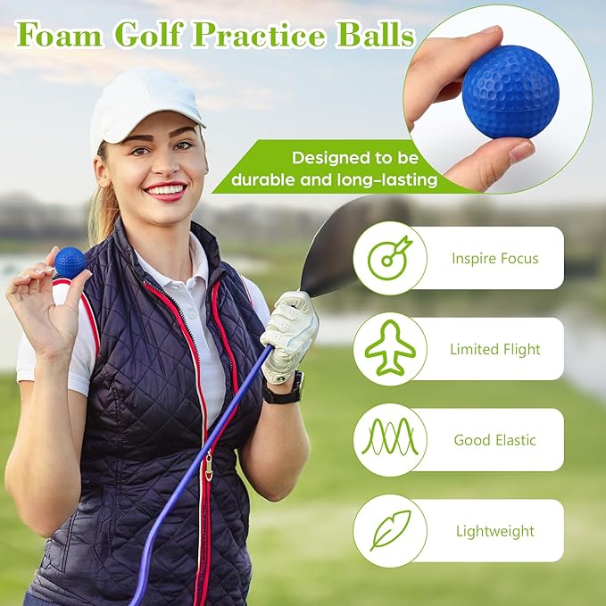 30 Pcs Foam Golf Practice Balls Soft Foam Balls for Golf Practice Realistic Feel and Flight Sport Training