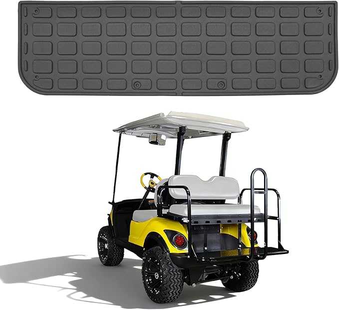 Floor Mats Compatible with GTW Mach1 Golf Cart TPE All Weather Rear Foot Platform Back Step Rear Step Accessories