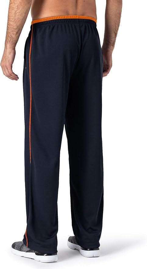 MAGNIVIT Men's Lightweight Sweatpants Loose Fit Open Bottom Mesh Athletic Pants with Zipper Pockets