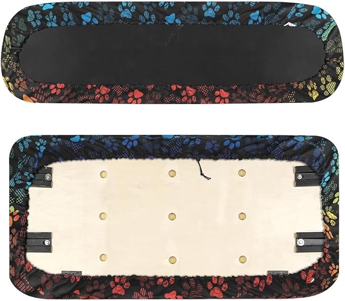 Golf Cart Seat Covers, Universal Fit & Nonskid Bottom Fits for Club Car 2 Person Seats Golf Carts