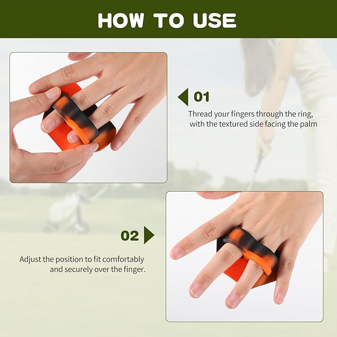 2pcs Golf Grip Trainer (Right and Left Handed), Golf Grip Training Tools, Golf Club Grip Trainer for Outdoor/Indoor Swing Practice