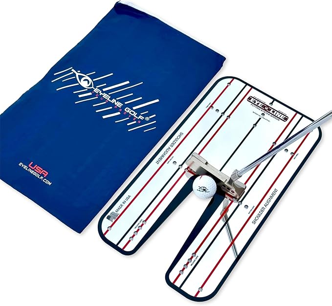 Genuine EyeLine Golf Alignment Putting Mirror - Top Training Aid on The PGA Tour - See Rapid Improvement - Helps Beginner, Junior, and Scratch Golfers