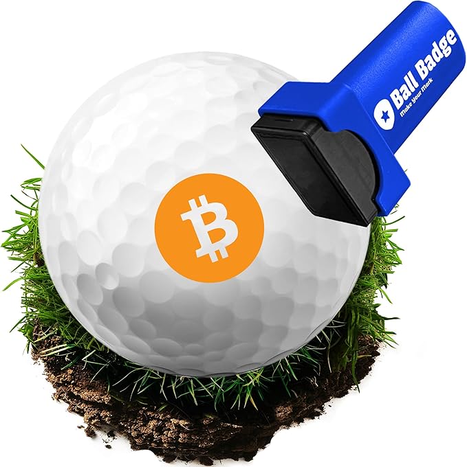 Ball Badge - Golf Ball Stamp (The Icon Series), Golf Ball Marker, Reusable Golf Ball Marking Tool to Identify Golf Balls