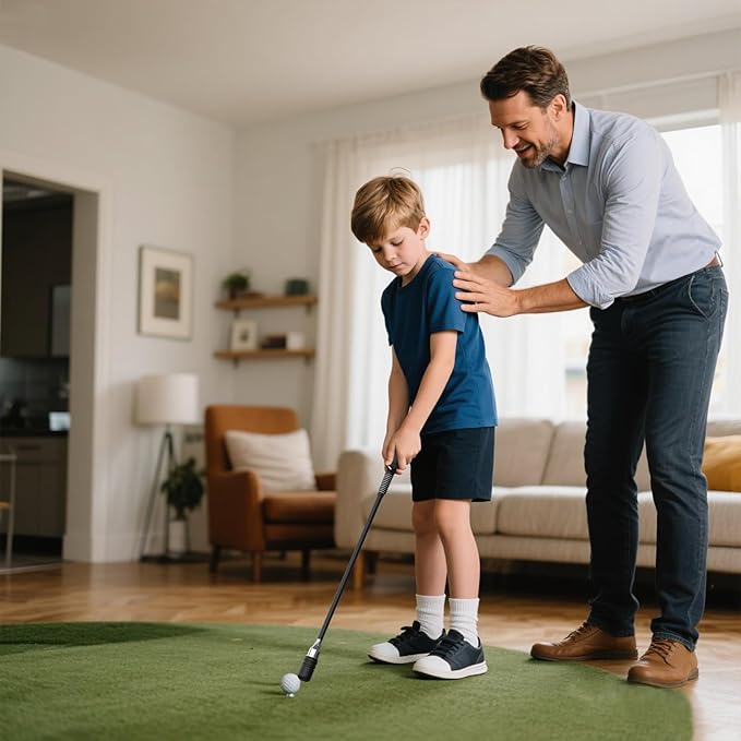 Rocalt Golf Swing Trainer for Right-Handed Players | Click Stick Tempo & Speed Training Aid with Click Sound, Improves Flexibility, Balance & Swing Rhythm