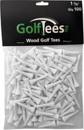 Wood Golf Tees - Standard Golf Tees for Men and Women