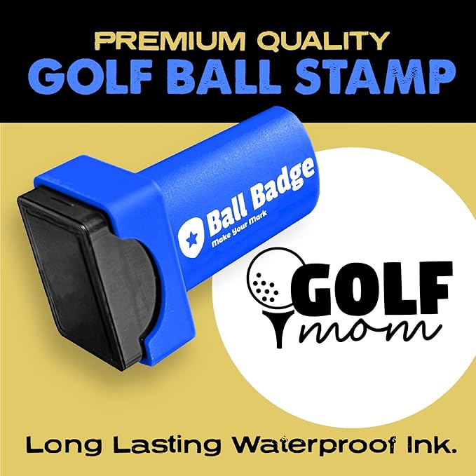 Ball Badge - Golf Ball Stamp (The Icon Series), Golf Ball Marker, Reusable Golf Ball Marking Tool to Identify Golf Balls