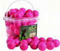 FINGER TEN Golf Practice Balls with Bucket Value 50 Pack, Soft Foam with Limited Flight for Safe Practice, Orange Yellow Pink Bright Colors for Indoor Outdoor Backyard Pool Use
