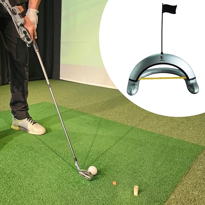 Colaxi Golf Putting Gate Practice,Golf Equipment Golfer Gift Portable with Flag Putting for Indoor Home