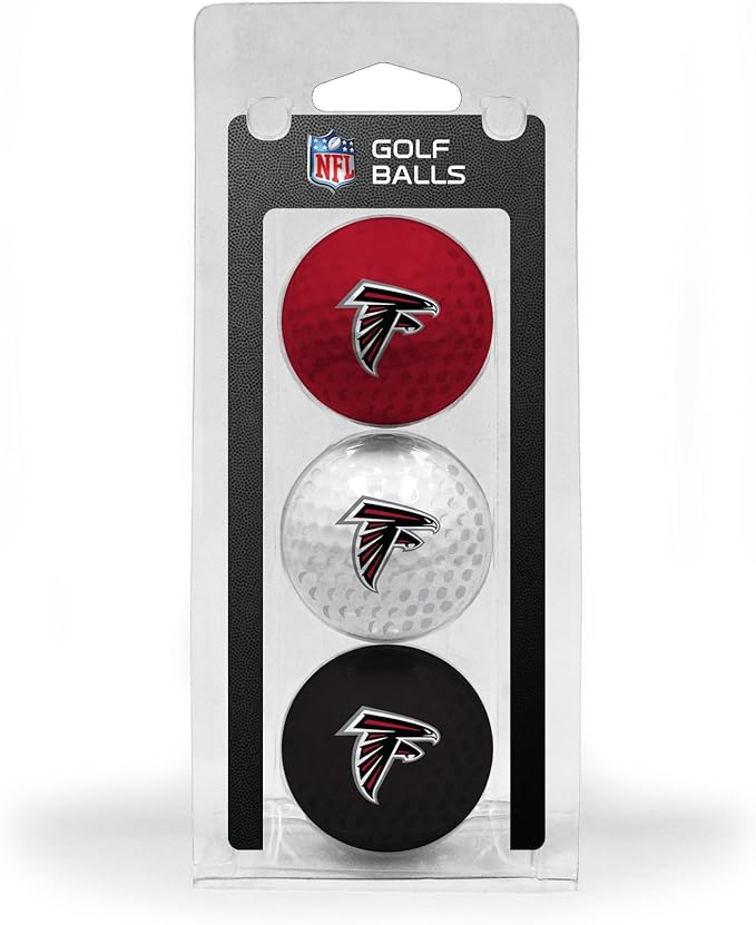 Team Golf NFL Regulation Size Golf Balls, 3 Pack, Full Color Durable Team Imprint