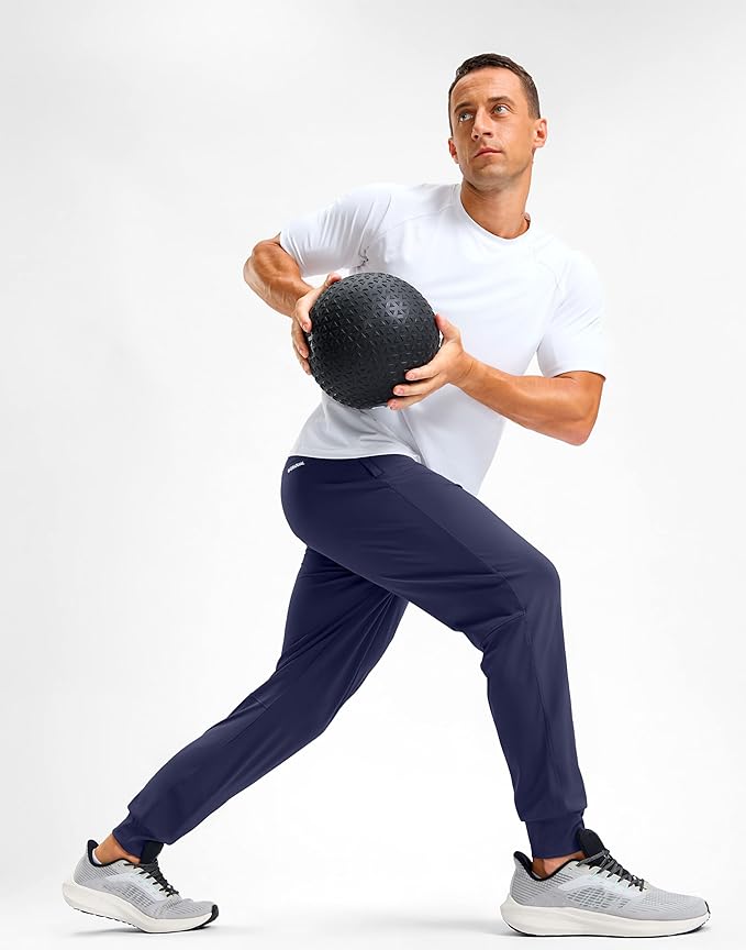 G Gradual Men's Golf Joggers Pants with Zipper Pockets Stretch Sweatpants Slim Fit Track Pants Joggers for Men Work Running