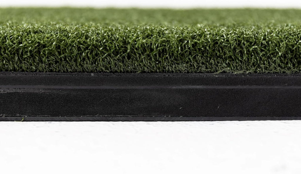 Beaver Tail Golf Simulator Mat with The Most Realistic Hitting Strip Insert for Joint Injury Prevention