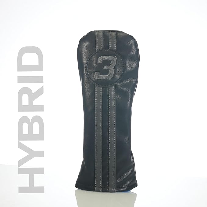 Single Headcover, Easy Slip-On Easy-Off Golf Club Head Cover, Fleece Lined Interior, Water Resistant and Durable Shell, Individual Retail Pack