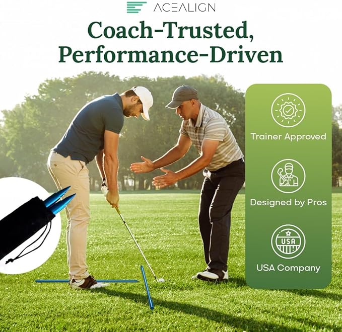 2-Pack Golf Alignment Sticks – Durable Golf Training Sticks & Alignment Rods for Swing Training, Telescopic Golf Aiming Stick for Setup & Posture, Golf Alignment Tool for All Skill Levels.