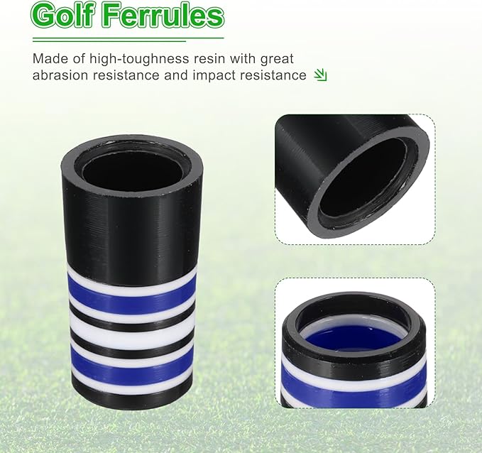 PATIKIL Golf Ferrules Tapered Golf Club Ferrules Multi-Ring Iron Ferrule Rings