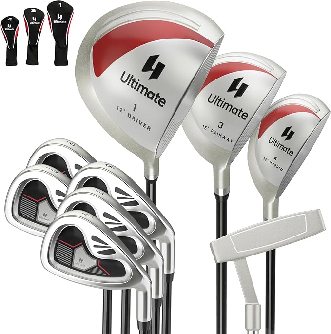 ULTIMATE Women's Complete Golf Club Set, 9/11pcs Right Handed Ladies Golf Clubs Set w/ 460cc Alloy Driver, #3 Fairway Wood, Hybrid, #6/#7/#8/#9/#P Irons & Putter