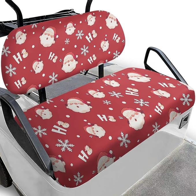 Fashion Print Golf Cart Seat Covers 2 Passenger Golf Cart Backrest Cover Golf Cart Seat Towel Gift for Friends