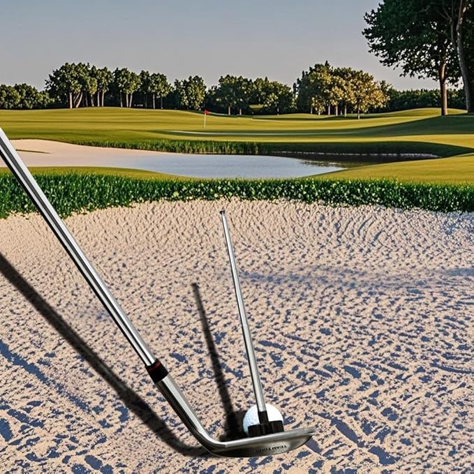 Golf Alignment Rods, 7 Length Adjustments - Golf Alignment Stick Corrector Lie Angle Tool, Golf Swing Training Aids Aiming Stick - Golf Club Face Aim, Visualize and Align Your Golf Shot