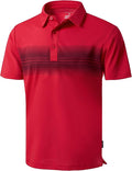 Men's Golf Shirts Dry Fit Moisture Wicking Performance Short Sleeve Collared Polo Shirts for Casual Athletic Business