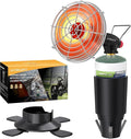 Golf Cart Heater,9200BTU Outdoor Propane Heater with 2-in-1 Golf Cart Cup Holder & Foldable Cylinder Holder for EZGO Yamaha Club Car,Most Golf Carts-Fuel Cylinder not included