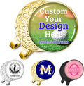 Custom Golf Ball Marker Hat Clip Personalized Magnetic Golf Ball Markers Customized with Photo Logo Text Name Gifts for Men Women Golfers