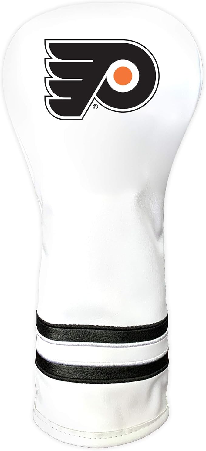 Team Golf NHL White Vintage Fairway Golf Club Headcover, Form Fitting Design, Retro Design & Superb Quality