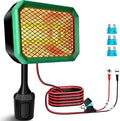 Golf Cart Heater Electric, 400W Safe & Fast Silent Carbon Fiber Heating, Electric Battery Operated Heater with 360° Rotatable Head, Compatible with Yamaha/Club Car/EZGO, Golf Gifts Cart Accessories