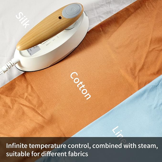 YIKA Steamer Iron for Clothes 2-in-1, Multi-Level Heating & Steaming Control, Handheld Steam Iron with Ceramic Coated Panel, Portable Fabric Wrinkle Remover for Home, Travel, and Office Use