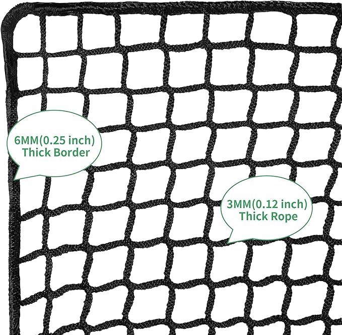 Golf Practice Net - Heavy Duty Nylon Netting, 10x10ft/10x15ft/10x20ft