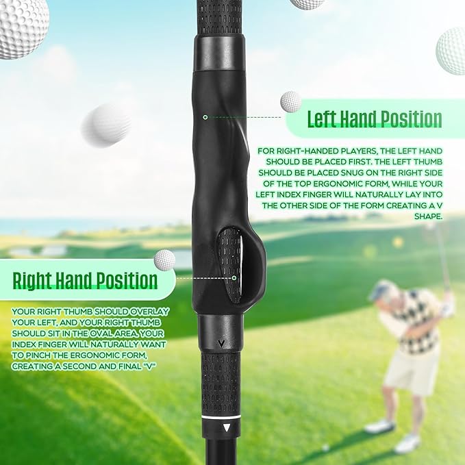 4 Pcs Golf Grip Trainer Attachment for Improving Hand Positioning Right Handed Golf Club Grip Trainer Swing Equipment for Beginner Correct Posture