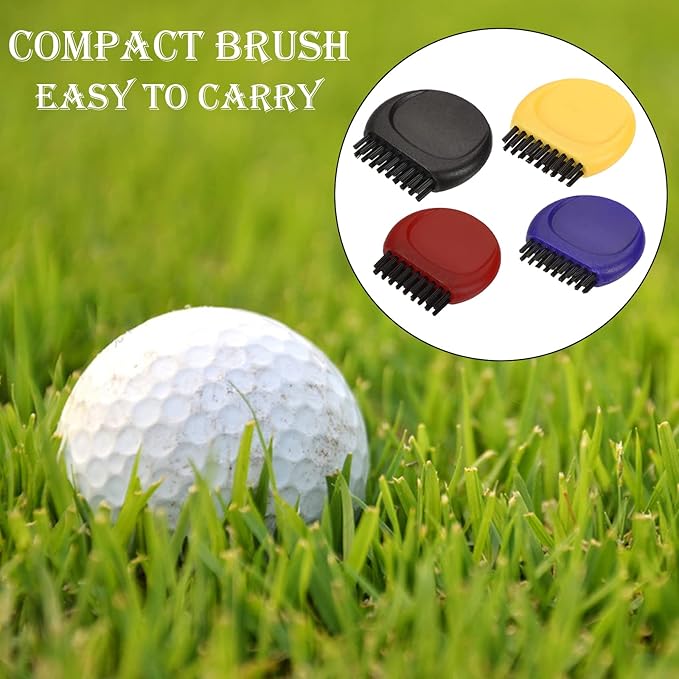 20 Pcs Golf Club Groove Cleaner Pocket Golf Club Groove Brush, Golf Club Groove Cleaning Tool Mini Golf Club Brushes for Cleaning Golf Heads Golf Balls and Shoes
