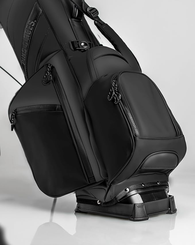 Pins & Aces Player Preferred Golf Bag - Premium Design, Lightweight Golf Bag with Stand - Velvet-Lined 5-Way Club Divider System