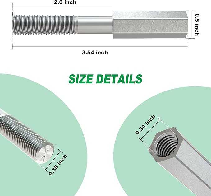 Shock Extension Rod Kit for EZGO TXT Club Car with Lifts Kit or Other Modifications to Raise The Body, OEM 70928-G01, 76418-G01, 70630-G01