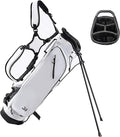 Golf Stand Bag – 2025 Upgraded Version with Cooler Pocket, Glove Patch & Tee Holder, Lightweight Sunday Golf Bag for Men & Women