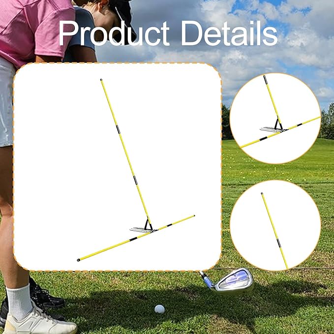 Golf Alignment Sticks Holder, Golf, Correct Posture Auxiliary Tool Practice Rod for Men Women Gift